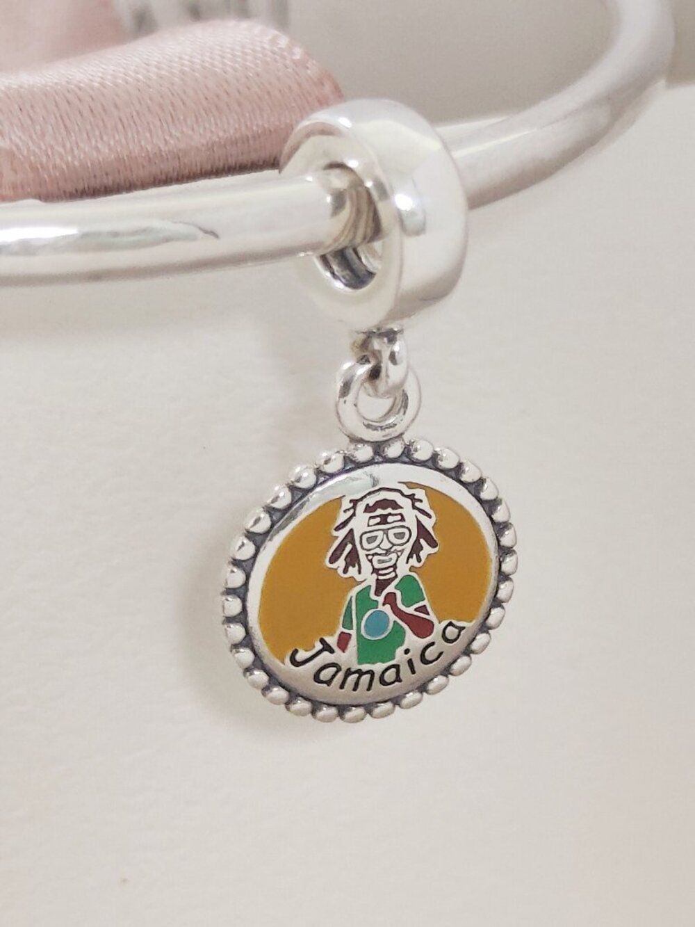 Pandora Jamaica Enamel Dangle Charm Exclusive Travel Vacation S925 ALE with box